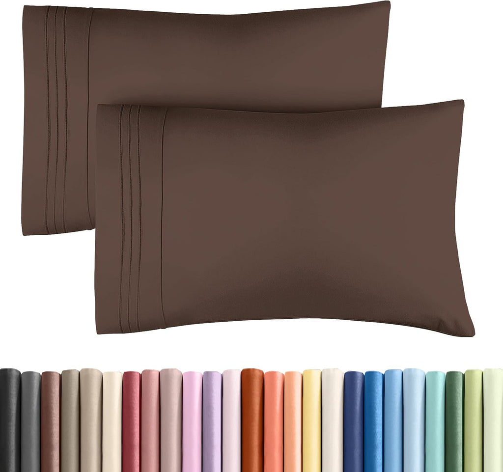 Queen Pillow Cases Set of 2 - Ultra Soft Hotel Quality Pillowcase Covers - Comfy, Cozy & Wrinkle Free - Shrinkage, Stain and Fade…