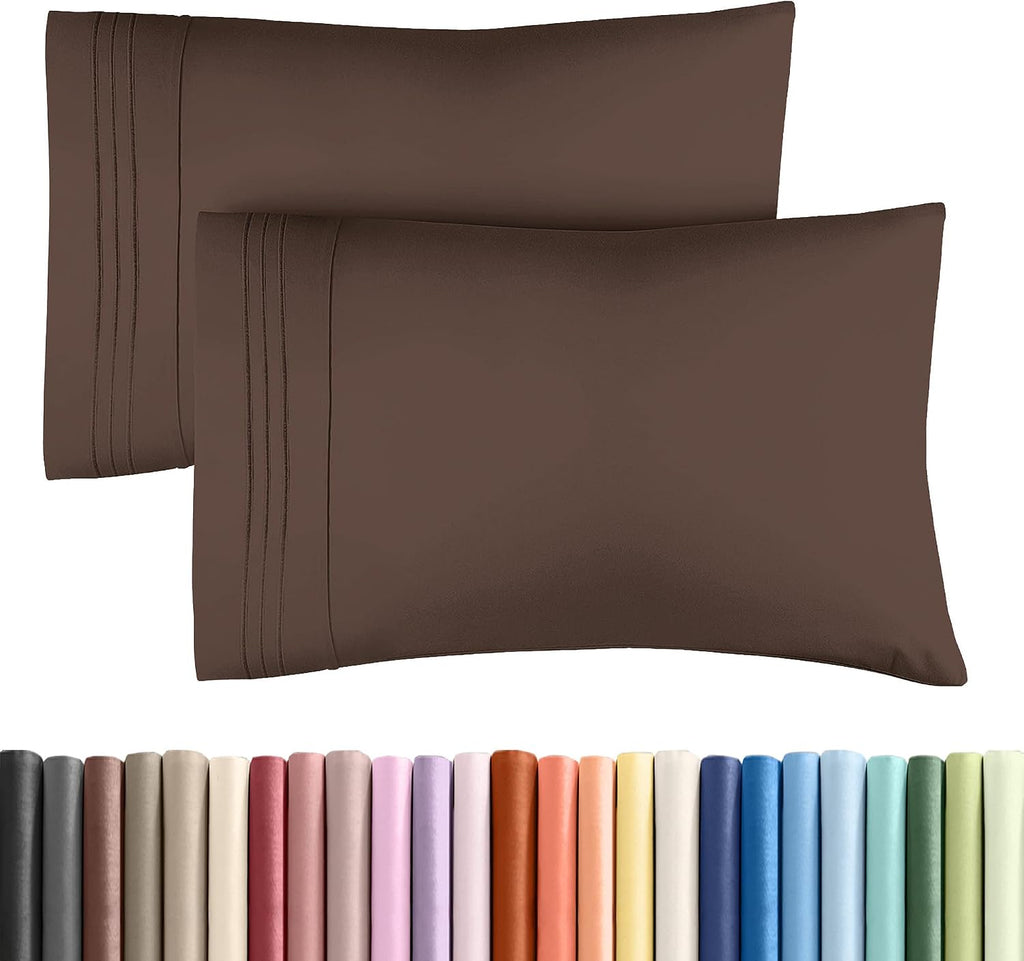 King Pillow Cases Set of 2 - Ultra Soft Hotel Quality Pillowcase Covers - Comfy, Cozy & Wrinkle Free - Shrinkage, Stain and Fade…