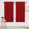 DWCN Blackout Curtains for Living Room Thermal Insulated, Energy Saving & Noise Reducing Bedroom Curtains, Red, W 70x L 72 Inch, Set of 2…