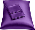 Blissford Purple Satin Pillowcase with Zipper, for Hair and fabric comfort, Feels Soft and Cool Like a Silk Pillowcase, Satin Pillow…