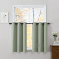 NICETOWN 100% Short Blackout Curtains 36 Inch Length for Bedroom, Privacy Thermal Insulated Grommet Window Drapes for Kitchen Living Room…