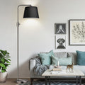 Nintiue 【Upgraded】 Dimmable Floor Lamp, 1000 Lumens LED Edison Bulb Included, Brushed Nickel Arc Floor Lamps Modern Standing Lamp with…