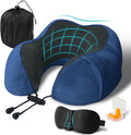 Elvodosia Travel Pillow, Memory Foam Neck Pillow for Traveling, U Shape Neck Pillow Airplane Portable Flight Pillow Travel Kit with…