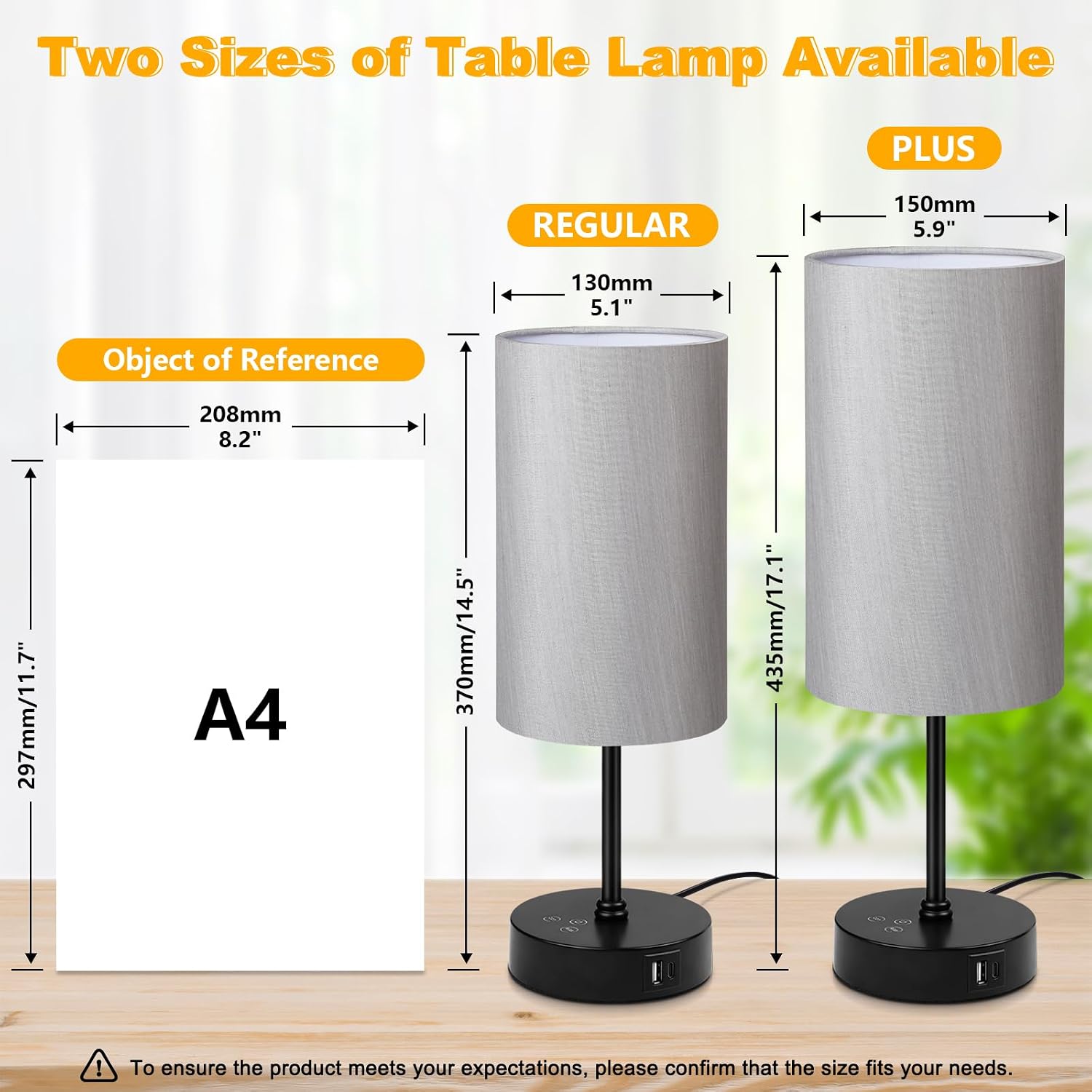 Unicozin 17Inch Table Lamp for Bedroom, Touch Control Bedside Lamp for Reading, 3 CCT & 7 RGB Color Changing, Dimmable Nightstand Lamp…