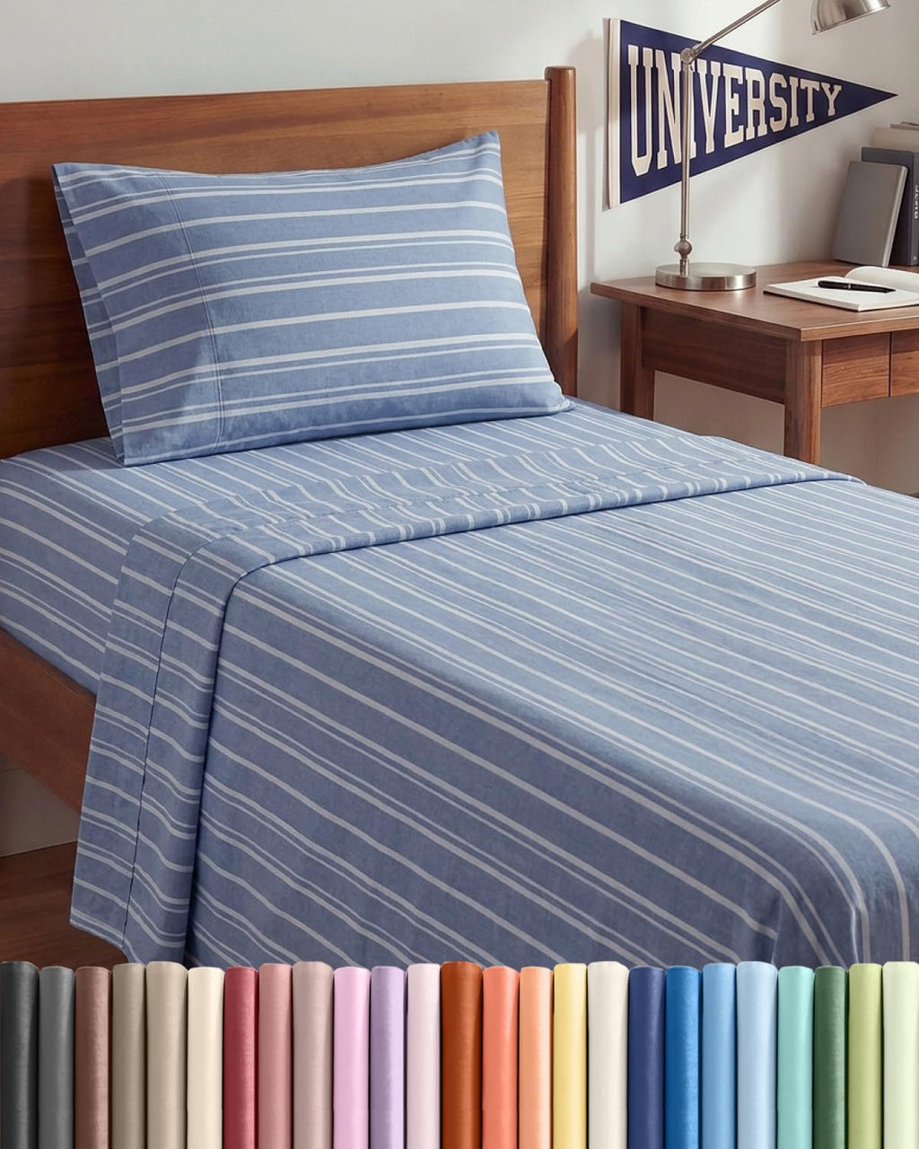 Twin XL Size 3 Piece Sheet Set - Comfy Breathable & Cooling Sheets - Hotel Luxury Bed Sheets for Women & Men - Deep Pockets, Easy-Fit…