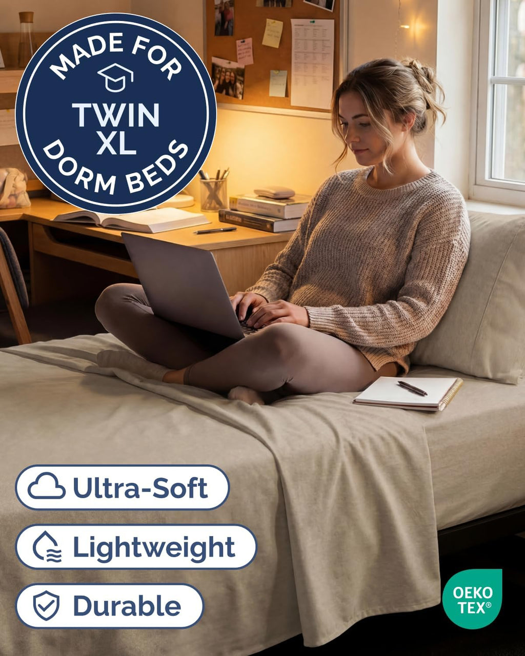 Twin XL Size 3 Piece Sheet Set - Comfy Breathable & Cooling Sheets - Hotel Luxury Bed Sheets for Women & Men - Deep Pockets, Easy-Fit…