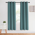 NICETOWN Modern Blackout Curtains Noise Reducing for Bedroom, Greyish Blue, 2 Panels, W34 x L70 -Inch, Thermal Insulated and Privacy Room…