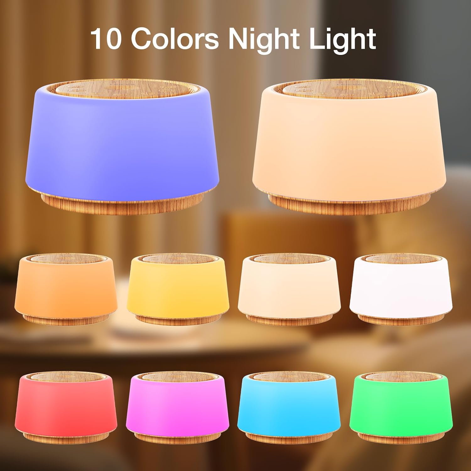 Leicex White Noise Sound Machine | White Noise Machine for Sleep | 30 Soothing Sounds | 10 Colors Night Light | Portable Sound Machine for…