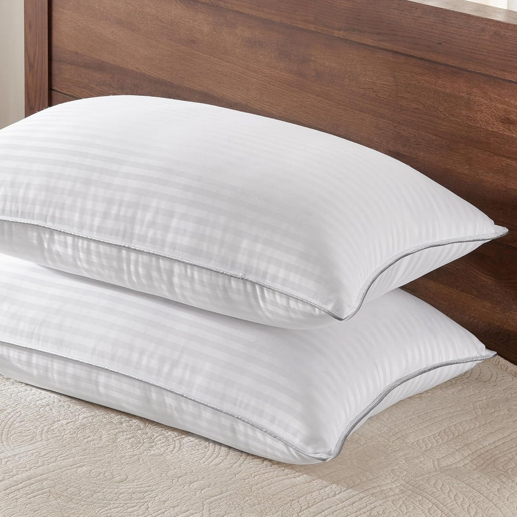 Basic Beyond Queen Size Pillows Set of 2 - Soft 20 x 28 Inches Down Alternative Pillows Queen Size Set of 2 for Back, Stomach or Side…