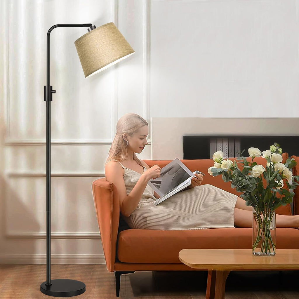 Nintiue Dimmable Floor Lamp, 1000 LM LED Edison Bulb Included, Arc Floor Lamps for Living Room Modern Standing Lamp Tall Lamps for Living…