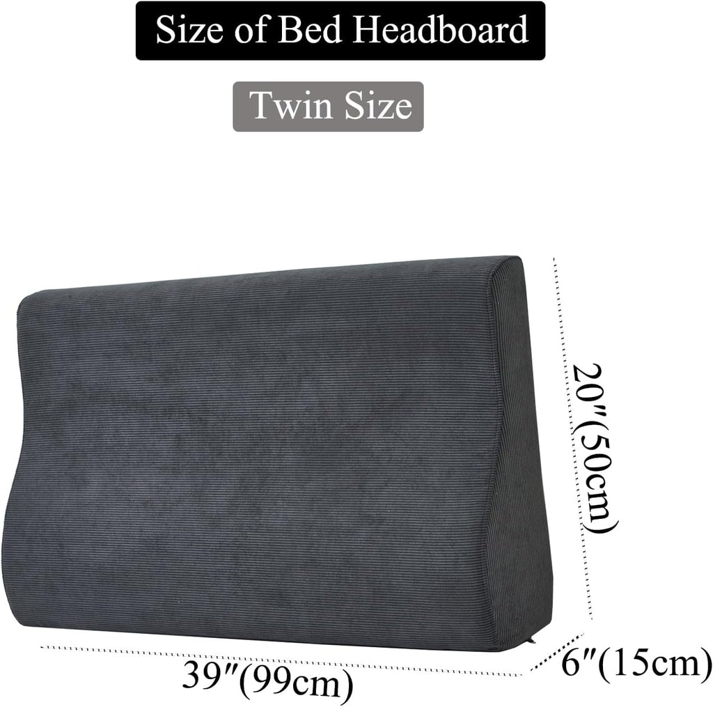 Twin XL Wedge headboard Pillow with Firm Foam Triangular Bed Wedge Pillow for Headboard Large Couch Back Support Pillow for Bed Sitting…