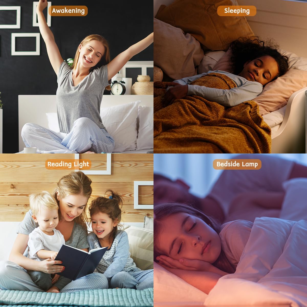 iDealSleep Sunrise Alarm Clock Wake Up Light for Kids Heavy Sleepers Bedroom with Sunrise Sunset Simulation Dual Alarms Snooze Ni…