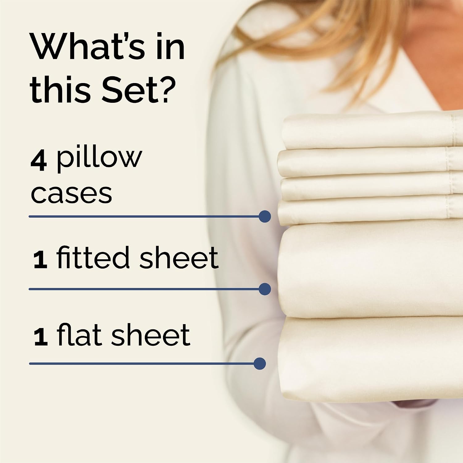 Queen 6 Piece Sheet Set - Comfy, Breathable & Cooling - Hotel Luxury Bedding for Women, Men, Kids, Teens & Children - 1 Flat & 1 Fitted…