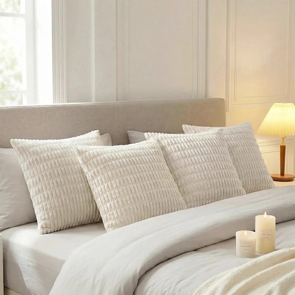 Fancy Homi 4 Packs Decorative Throw Pillow Covers for Living Room Couch Bed, Modern Farmhouse Boho Home Décor Accent Cushion Case, 26" x…