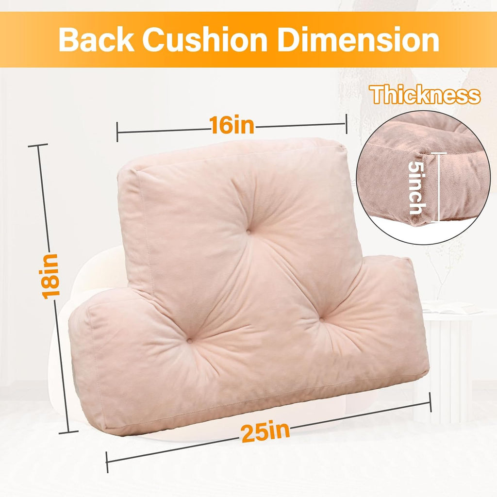 1 MIDDLE ONE Back Pillow for Chair, Memory Foam Lumbar Pillow for Back Support, Back Rest Cushion for Office, Sofa, Couch Sitting…
