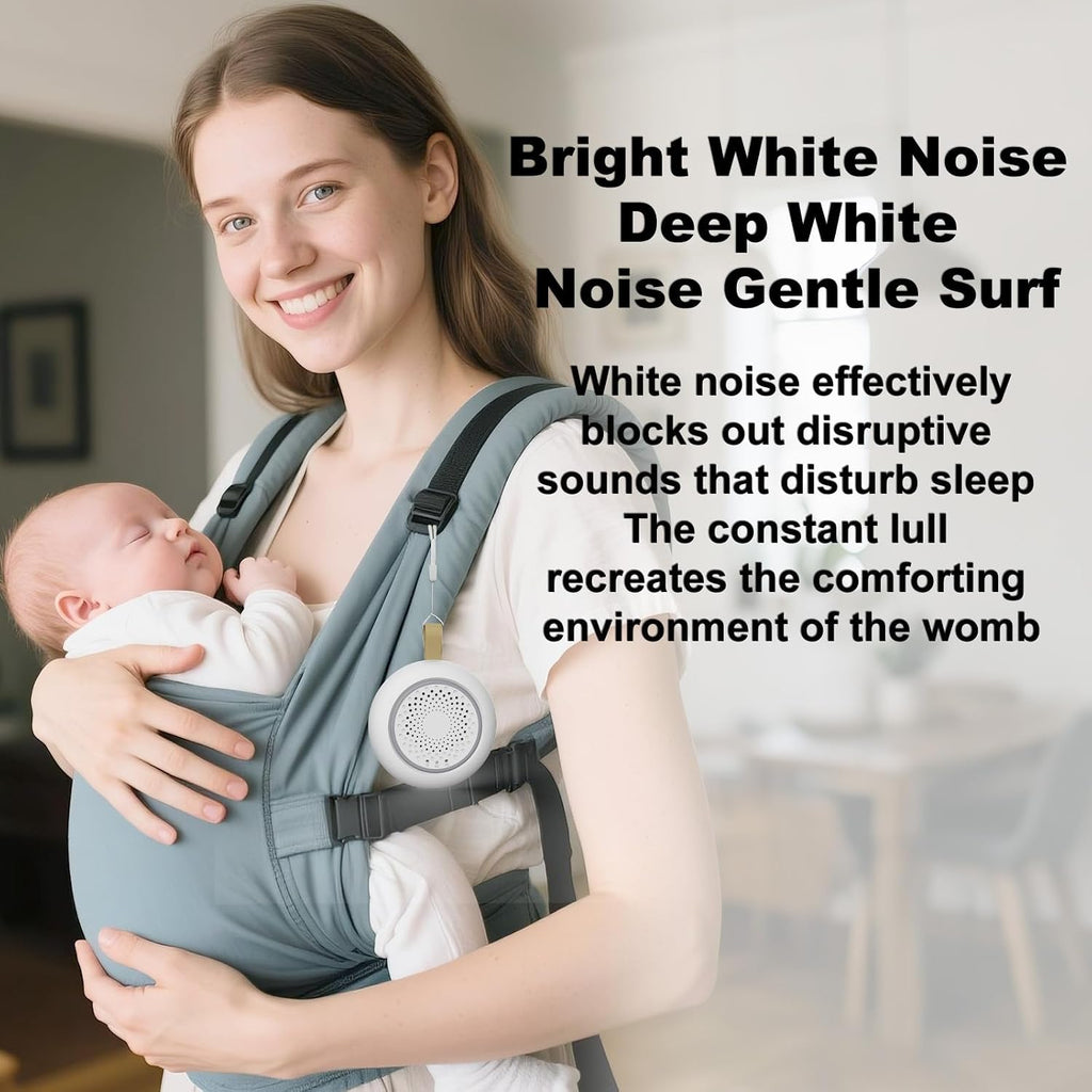 Eivitrevy Portable White Noise Sounds Machine with Nightstand Mode, 24 Soothing Sounds, Support Crying Sounds Detection and Timer, R…
