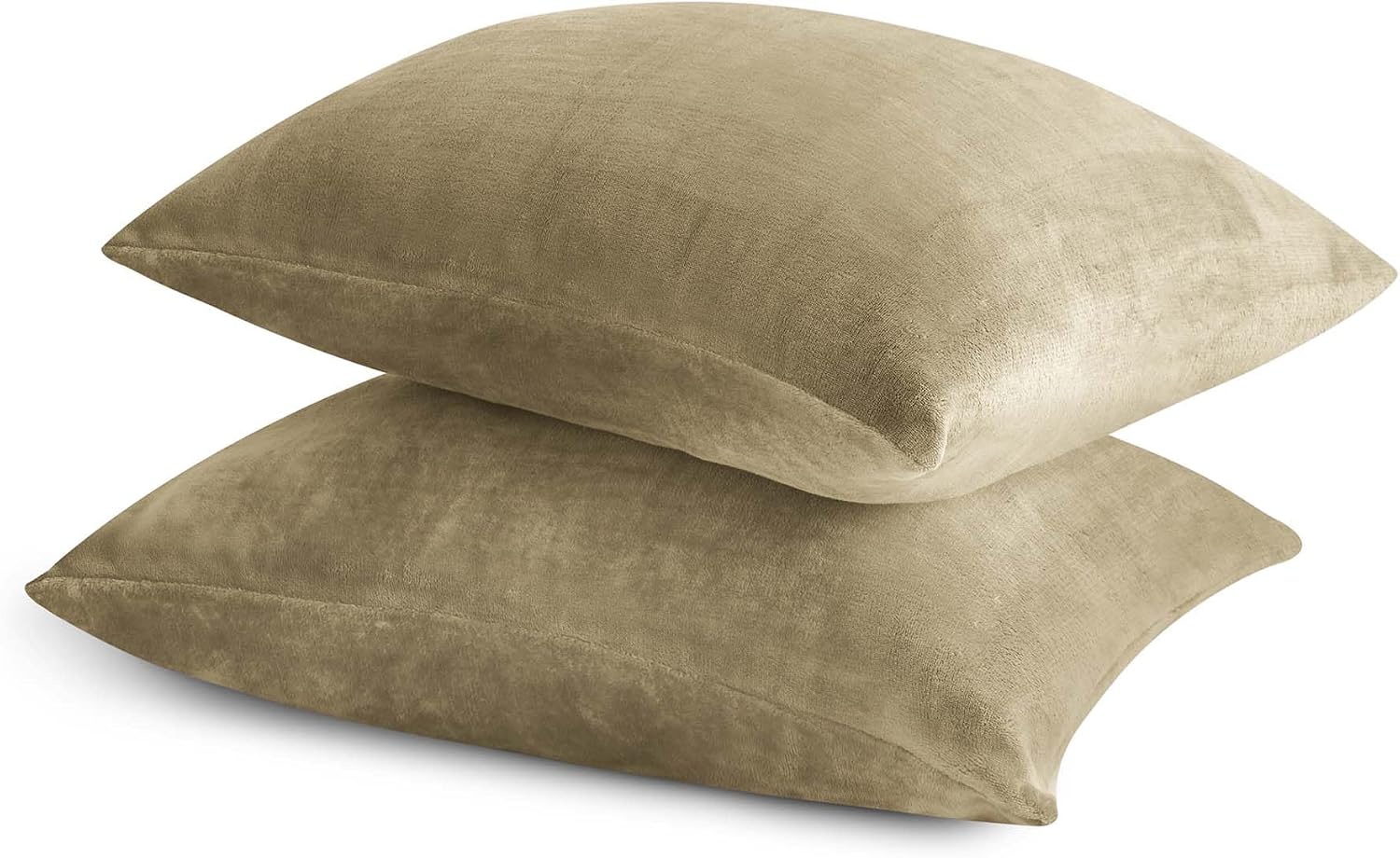 Bedelite Flannel Pillowcases Standard Set of 2, Super Soft Fleece Pillow Case Cover with Zipper for Bedroom, Sofa, Couch, Luxury Cozy Fuzzy…