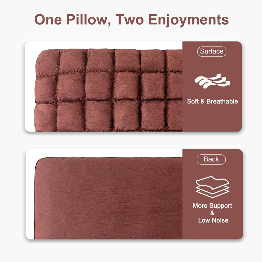 YOUR MOON Fluffy Support Bed Pillow King Size, Super Soft Premium Down Alternative Filling for Sleeping, Hotel Luxury Bed Pillows for…