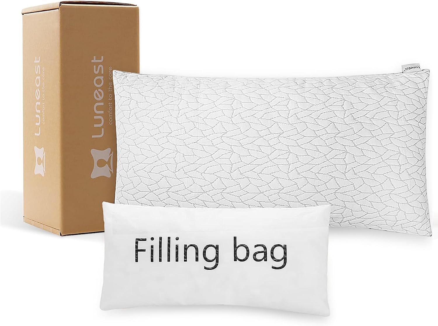 Memory Foam Pillows for Sleeping Adjustable Breathable Bed Pillow for Side, Back, and Stomach Sleepers Washable Pillow Cover Dream Cloud…