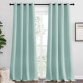 Nicetown Aqua Blue Blackout Curtains 96" Long for Office, Dining Room, Guest Room, Sound Reducing Heat and Cold Block Curtain Panels for Mo…