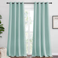 Nicetown Aqua Blue Blackout Curtains - 120" Long for Office, Dining Room, Guest Room - 55" Wide by 120" Long, 2 Pieces - Sound Reducing, He…