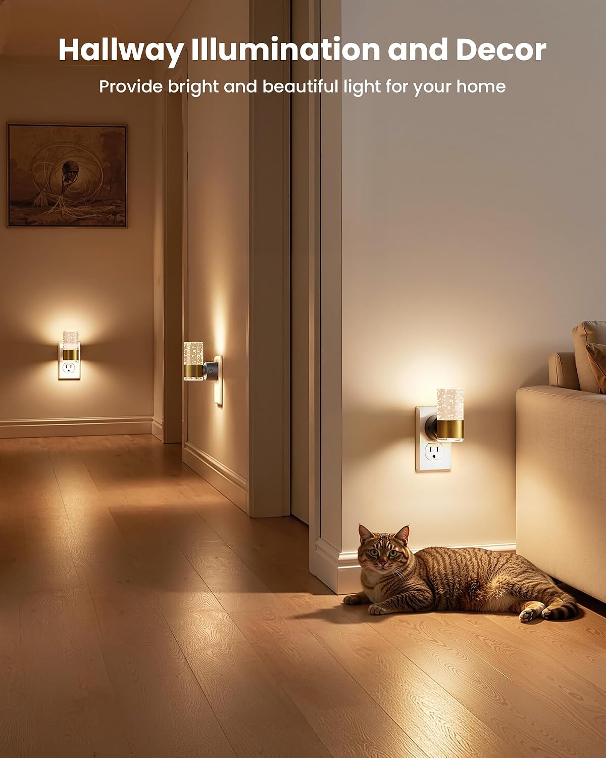 VOLISUN LED Night Lights Plug into Wall, Dimmable Night Light 3 CCT & 5 Brightness Levels, Acrylic Bubble Nightlight with Dusk to Dawn…