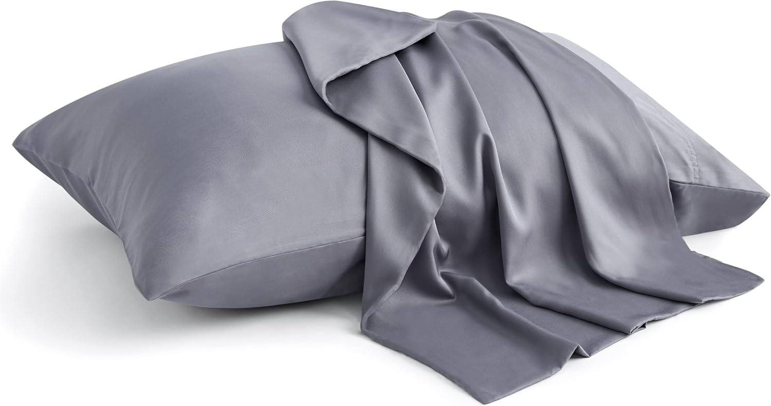 Bedelite King Size Pillow Cases Set of 2, Rayon Derived from Bamboo, Cooling Pillow Cases for Hot Sleepers & Night Sweats, Breathable and S…