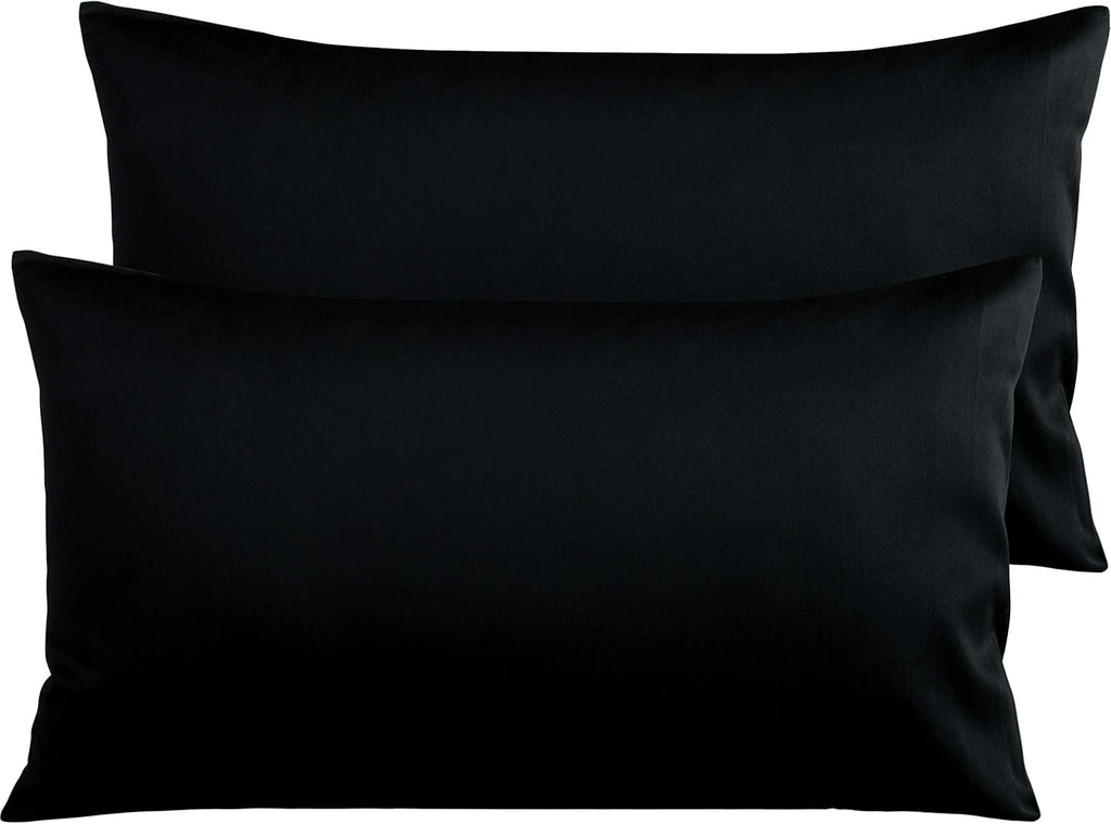 NTBAY Egyptian Cotton King Pillowcases - Set of 2, 500 Thread Count Cotton Pillowcases - Soft and Breathable Envelope Closure Pillow…
