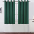 Lemomo Dark Green Bedroom Blackout Curtains/52 x 54 Inch Long/Set of 2 Curtain Panels/Thermal Insulated Room Darkening Curtains 54 Inch Gre…