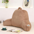 Pajeo Aesthetic Reading Pillow for Bed, Soft Faux Fur Sitting Pillow with Arms for Gaming & Lounging, Oeko-TEX Certified Plush Backrest Pillo…