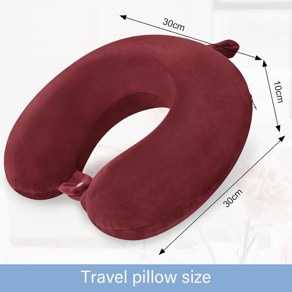 Gosider Travel Neck Pillow Memory Foam U Shape Neck Pillow for Travel Pillow Comfortable Head Neck Support Airplane Pillow for Traveling Ca…