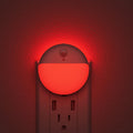 YUNLEX 2 Pack Plug in Red Sleep Night Light with Motion Sensor and Dusk to Dawn Sensor, 3 Modes, Soft Glow, 0% Blue Light True Red…