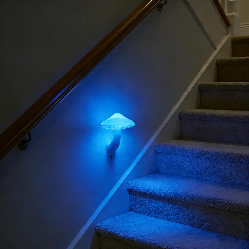 AUSAYE 3Pack Sensor LED Night Light Plug in Lamp Magic Mushroom Nightlight Cute Night Lights for Adults Kids Bedroom…
