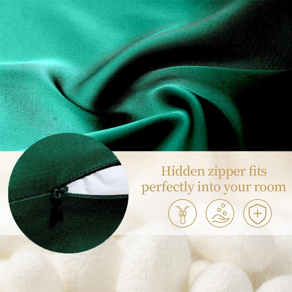 Mulberry Silk Pillowcase for Hair and Skin Standard Size, Silk Pillowcase 20"X 26" with Hidden Soft Breathable Smooth Cooling Pillow…