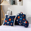Holawakaka Reading Pillow with Arms, Sports Baseball Basketball Rugby Print Plush Bed Rest Pillows for Kids Teens Sitting in Bed, Sofa, Chai…