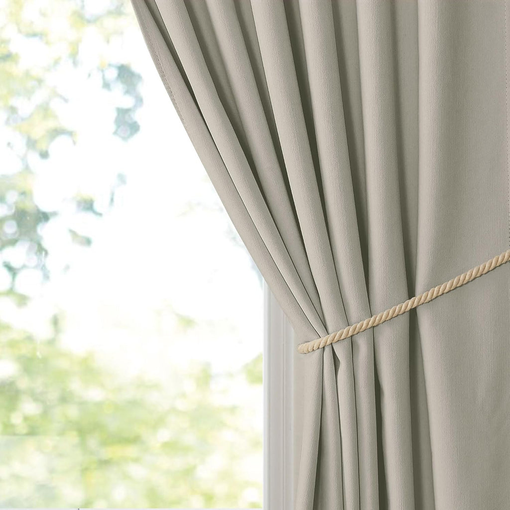 Nicetown Chenille Velvet Curtains 96 inches Length 2 Panels - Luxury Room Darkening Curtains for Bedroom Living Room Thermal Insulated Rod…