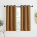 NICETOWN Sleek Blackout Curtains 48 inches Length for Small Windows, Noise Reducing and Block Draft Panels for Door Doorway Laundry…