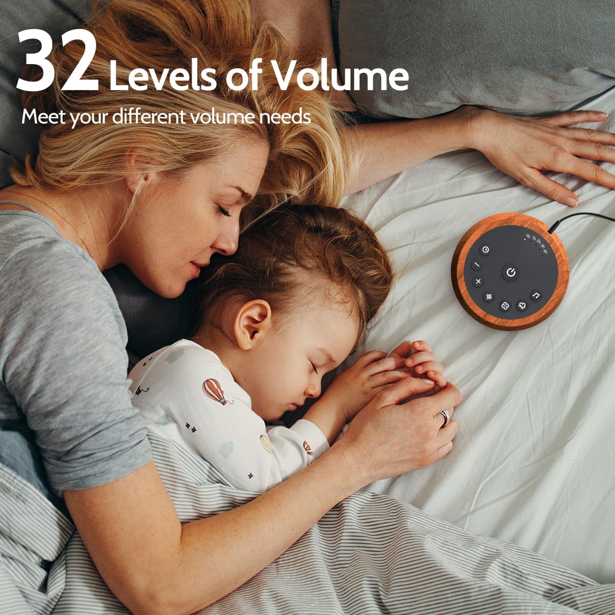 Color Noise Sleep White Noise Sound Machines 25 Soothing Sounds 32 Volume Levels 5 Timers and 4 Sound Categories Memory Function for…
