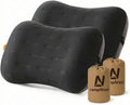 Inflatable Camping Pillow - Ultralight Compact Air Pillow for Travel, Backpacking & Hiking - Ergonomic Neck & Lumbar Support - Portable…