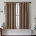 Gwine Blackout Curtains for Living Room 63 Inch Long, Thermal Insulated Window Treatment Black Out Curtains for Bedroom Decor with Rod…