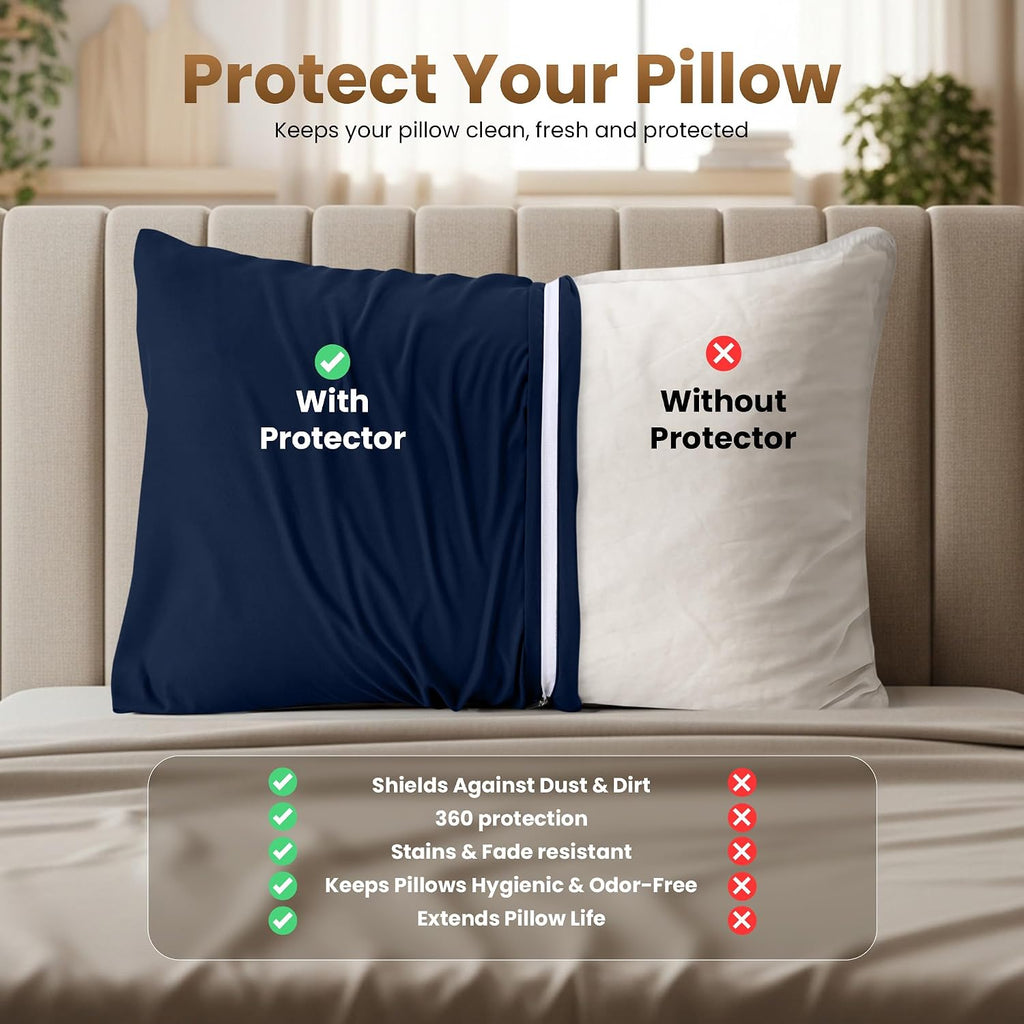 Utopiabedding Utopia Bedding Zippered Pillowcases - Pack of 4 - Soft Brushed Microfiber Fabric - Wrinkle, Shrinkage and Fade Resistant Pill…