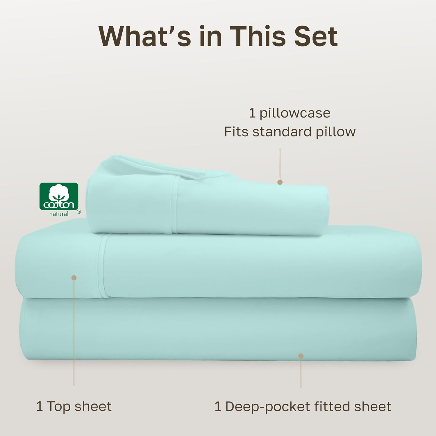 CaliforniaDesignDen California Design Den Soft 100% Cotton Bed Sheets Twin Size Set, 400 Thread Count Good Housekeeping Award Winner, Smoot…