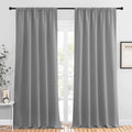 NICETOWN Living Room Curtains for Window - Energy Efficient & Noise Reducing Thermal Insulated Rod Pocket Blackout Drapes/Draperies for…