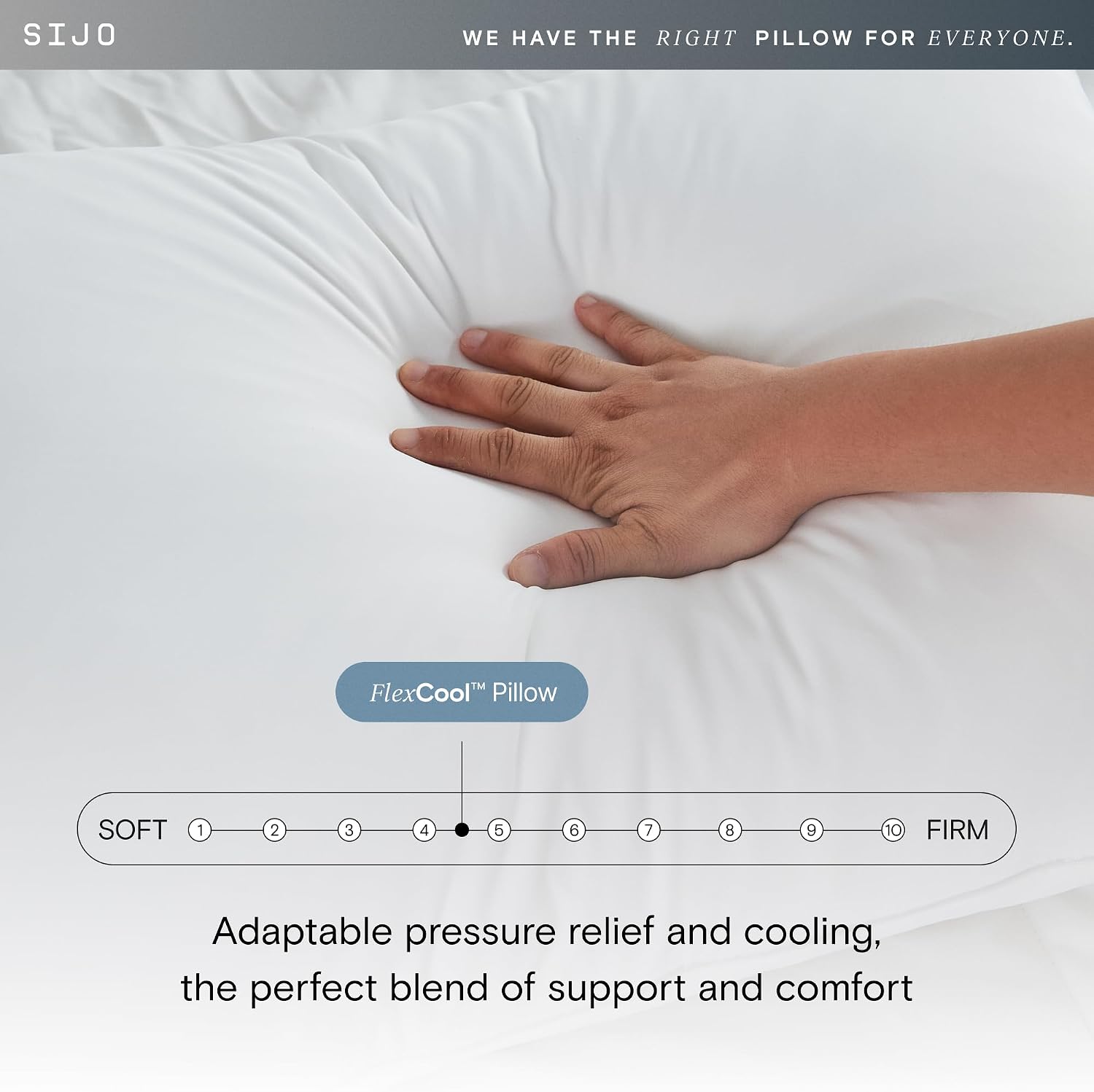Sijo FlexCool Shredded Memory Foam Pillow - Adjustable Loft Pillow w/Cooling Surface - Good Housekeeping 2026 Bedding Award Winner…