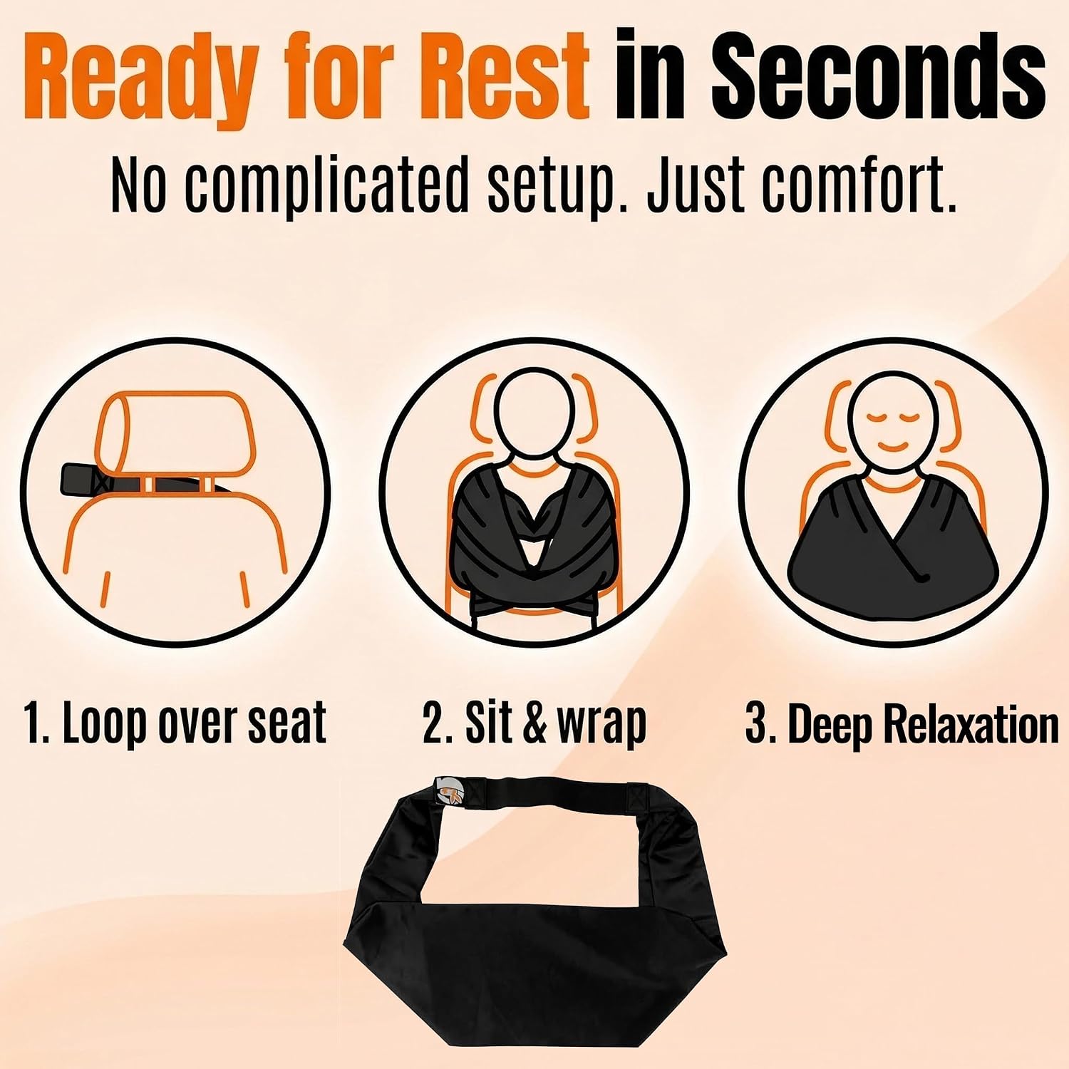 The Slyng-Premium Travel Blanket System – Airplane Sleep Support, Blanket Body Sling for Deep Sleep | Ultra-Soft, Breathable, Compact…