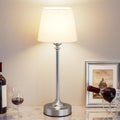 Kakanuo Cordless Table Lamp Rechargeable Silver - 1 Pack 4000mAH Battery Operated Lamp for Decor, 3000K Stepless Dimming Touch Control…