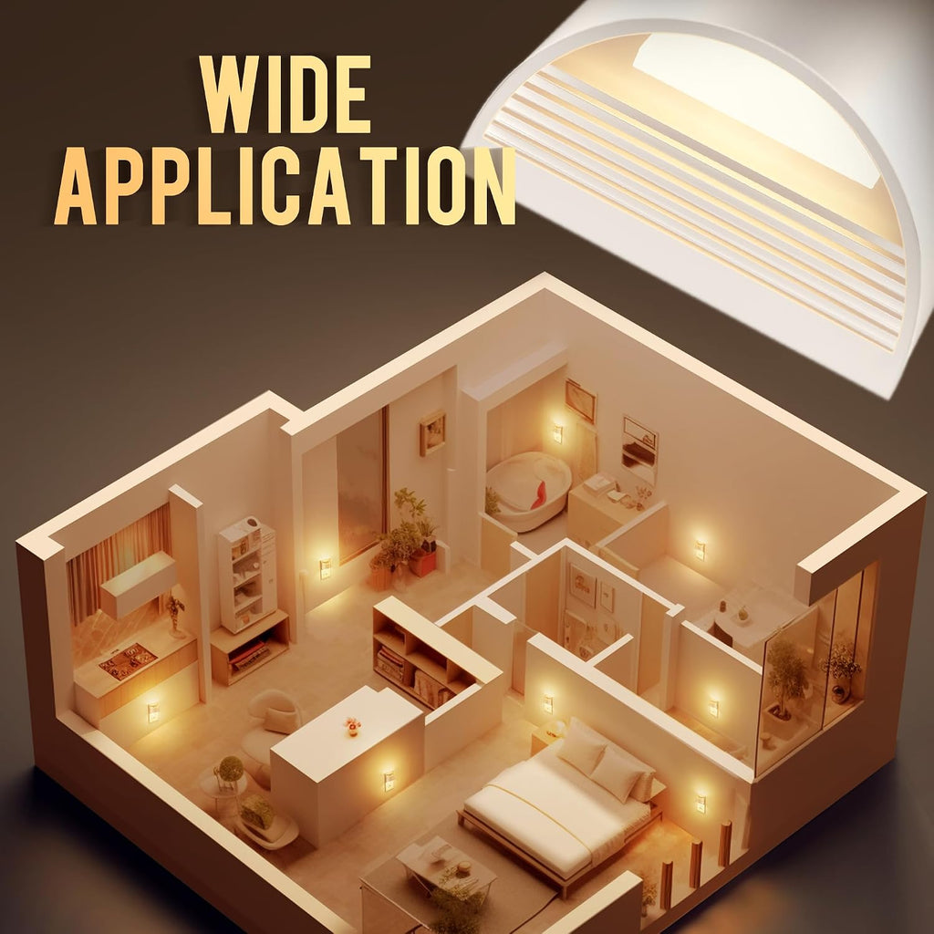 DORESshop LED Night Light[4 Pack], Night Lights Plug into Wall, 3 Level Brightness Adjustable Plug in Night Light, Dusk to Dawn Sensor…