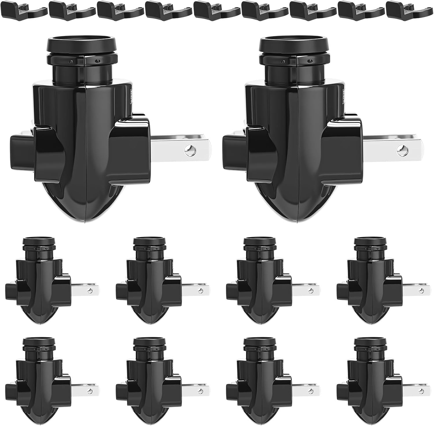 Tuanse 10 Sets Plug in Night Light Module Night Light Base with Shade Mounting Clip Plastic Lights Rotating Base for Making Your Own…