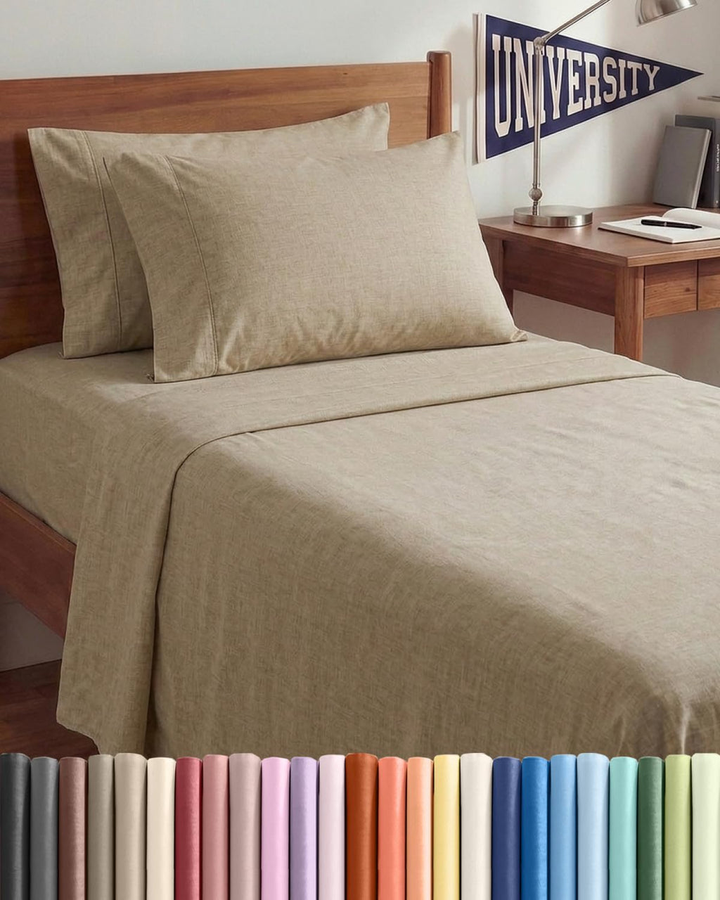Twin XL 4 Piece Sheet Set - Comfy, Breathable & Cooling - Soft Hotel Luxury Bedding for Women, Men, Kids, Teens & Children - 1 Flat & 1…