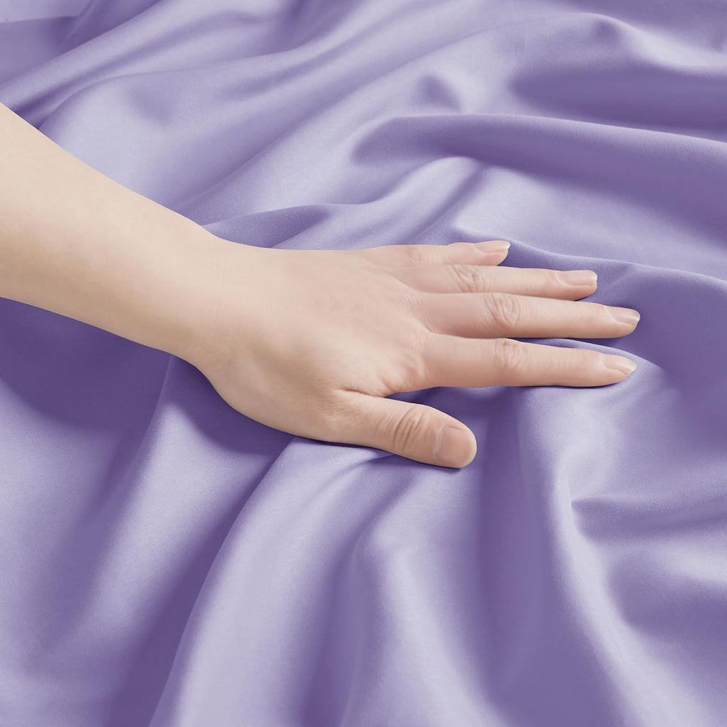 Nestl Lavender Pillow Cases - Soft Queen Size Set of 2, 1800 Microfiber, Envelope Closure, 20x30 Inches cotton